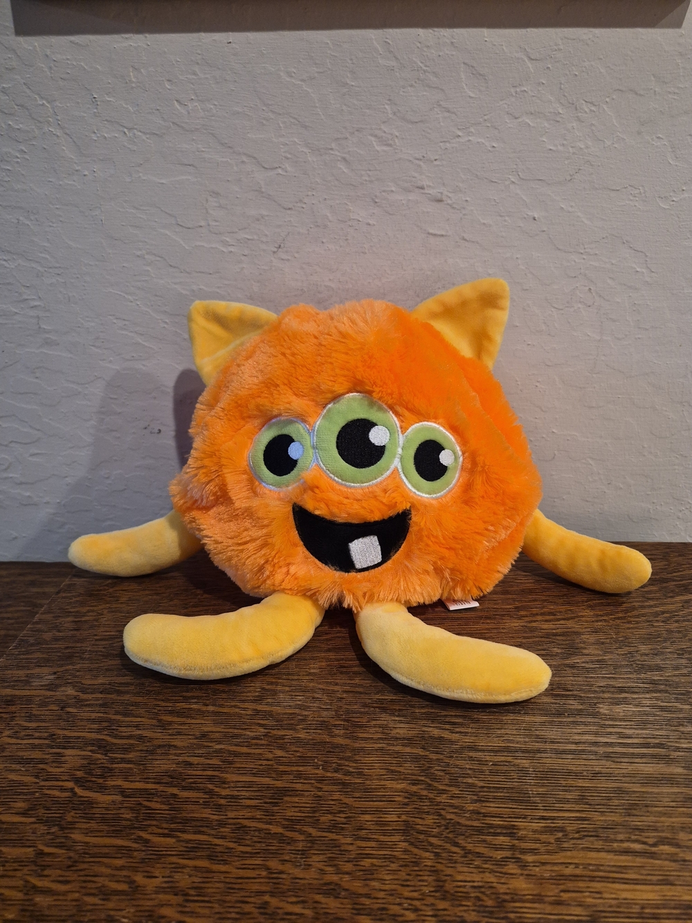 Orange SportMe Fuzzy Monster Fluffy Toy Ball 12"
